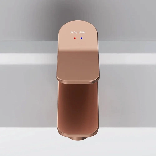 Смеситель для раковины AM.PM X-Joy F85A02144 излив 100 мм, розовое золото Смеситель для раковины AM.PM X-Joy F85A02144 излив 100 мм, розовое золото