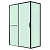 Картинка анонса товара «душевой уголок grossman style 100.k33.05.100.21.00-200.k33.05.80.21.00 (100х80х195) раздвижная,черный матовый,стекло прозрачное»