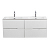 Картинка анонса товара «тумба под раковину cezares duet-n-1200-4c-so-2-bl bianco lucido 1200x457 подвесная»