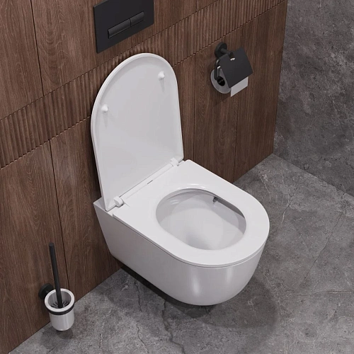 Унитаз подвесной CEZARES RELAX CZR-3806-53-TH-TOR/SC безободковый с сиденьем Унитаз подвесной CEZARES RELAX CZR-3806-53-TH-TOR/SC безободковый с сиденьем