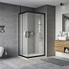 Душевой уголок STWORKI Карлстад 100x80 см профиль черный матовы, стекло матовое 467247 Душевой уголок STWORKI Карлстад 100x80 см профиль черный матовы, стекло матовое 467247