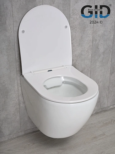 Унитаз подвесной Gid Tr2198 61107Y белый 49x36x35.5 с крышкой микролифт Унитаз подвесной Gid Tr2198 61107Y белый 49x36x35.5 с крышкой микролифт