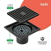 Душевой трап IDDIS 980CV10BL3DDZ вертикальный выпуск, сухой затвор, 10х10см, матовый черный Душевой трап IDDIS 980CV10BL3DDZ вертикальный выпуск, сухой затвор, 10х10см, матовый черный