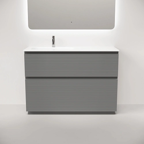 Тумба под раковину SANCOS Folk Floor FL120FLES левая 1190х445х850 Ergraut soft, напольная Тумба под раковину SANCOS Folk Floor FL120FLES левая 1190х445х850 Ergraut soft, напольная