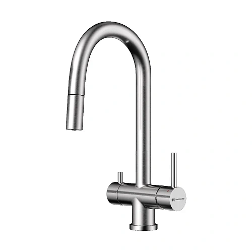 Смеситель для кухни Omoikiri Akita-S-BN 4994302 Смеситель для кухни Omoikiri Akita-S-BN 4994302