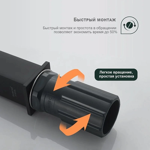 Смеситель для раковины Splenka S01.15.06, черный Смеситель для раковины Splenka S01.15.06, черный