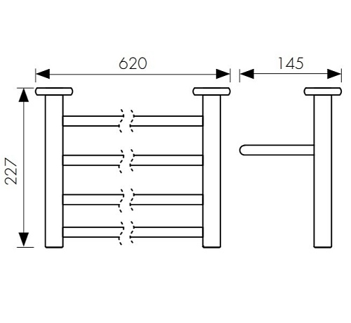 Полотенцедержатель Kaiser KH-4709 бронза цинк Полотенцедержатель Kaiser KH-4709 бронза цинк