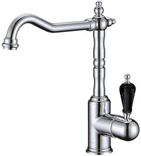 Смеситель для кухни Boheme TRADIZIONALE CHROMO 103-BSW с кристаллом BLACK Swarovski Смеситель для кухни Boheme TRADIZIONALE CHROMO 103-BSW с кристаллом BLACK Swarovski
