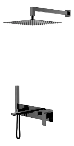 Душевая система Boheme Qubic Shinny Gun Metal 474-SGM Душевая система Boheme Qubic Shinny Gun Metal 474-SGM