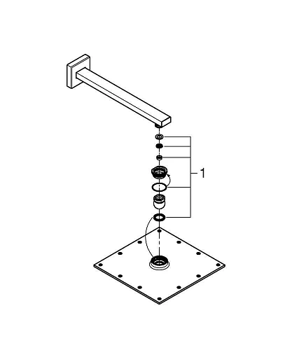 Верхний душ GROHE Rainshower Allure (26054000) диаметр 230 мм, хром Верхний душ GROHE Rainshower Allure (26054000) диаметр 230 мм, хром