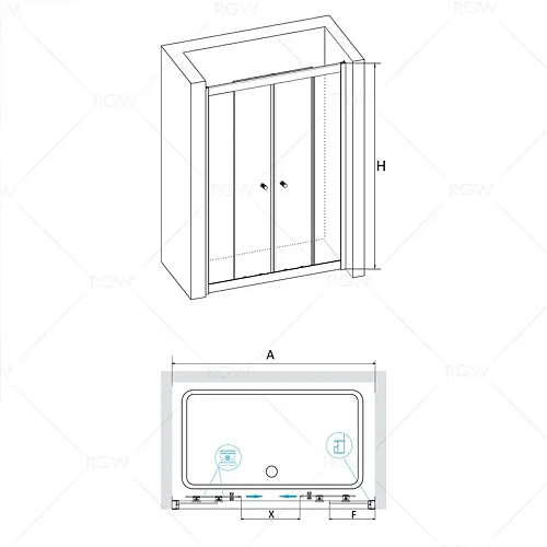Душевая дверь RGW Classic CL-10 04091013-11 Душевая дверь RGW Classic CL-10 04091013-11