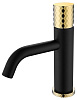 Смеситель для раковины Boheme STICK 121-GB GOLD DIAMOND BLACK