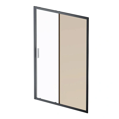 Душевая дверь AM.PM Gem Solo W90G-140-1-195BBr 140х195, стекло бронзовое, профиль черный матовый Душевая дверь AM.PM Gem Solo W90G-140-1-195BBr 140х195, стекло бронзовое, профиль черный матовый