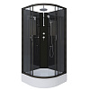 Картинка анонса товара «душевая кабина niagara classic ng-6501-14bkt (900х900х2100) средний поддон (26см) стекло тонированное алюминиевый черный 65011434bkt»