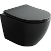 Унитаз подвесной Ceramica Nova Uno CN11001TMB смыв торнадо 490x360x360 черный матовый Унитаз подвесной Ceramica Nova Uno CN11001TMB смыв торнадо 490x360x360 черный матовый