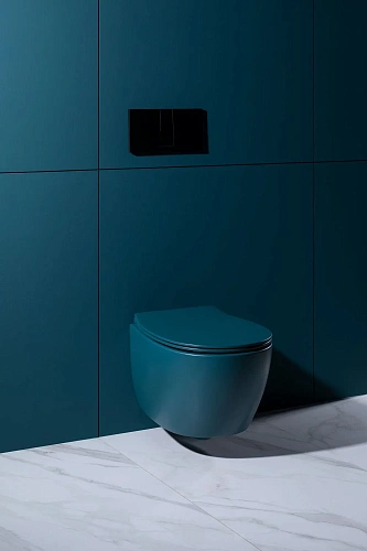 Унитаз подвесной Allen Brau Fantasy 4.11004.PT с крышкой, петроль Унитаз подвесной Allen Brau Fantasy 4.11004.PT с крышкой, петроль