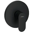 Смеситель для душа Hansgrohe Rebris S, скрытого монтажа 72667670, матовый черный Смеситель для душа Hansgrohe Rebris S, скрытого монтажа 72667670, матовый черный