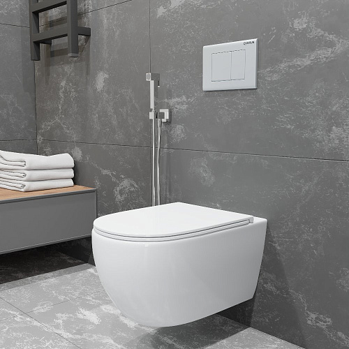 Унитаз подвесной CHARUS SKANDENBORG RIMLESS EWC700-125W безободковый, c легкосъемным сиденьем, с функцией микролифт Унитаз подвесной CHARUS SKANDENBORG RIMLESS EWC700-125W безободковый, c легкосъемным сиденьем, с функцией микролифт