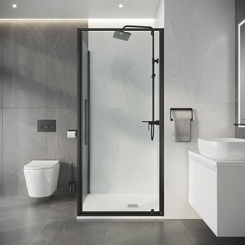 Душевой уголок Niagara Nova NG-35-8AGR-A90GR-34 (80х90х195) прямоугольник, распашная, графит, стекло прозрачное Душевой уголок Niagara Nova NG-35-8AGR-A90GR-34 (80х90х195) прямоугольник, распашная, графит, стекло прозрачное