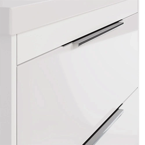 Тумба под раковину DREJA PRIME, 60 см, подвесная/напольная, 2 ящика, белый глянец 99.9300 Тумба под раковину DREJA PRIME, 60 см, подвесная/напольная, 2 ящика, белый глянец 99.9300