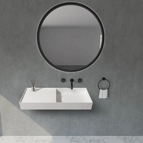 Раковина ABBER Stein AS2648 подвесная, белая матовая Раковина ABBER Stein AS2648 подвесная, белая матовая