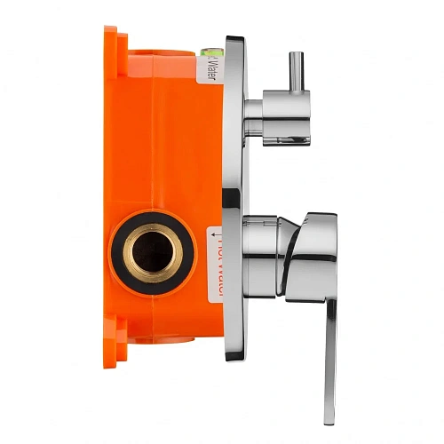 Смеситель для ванны Swedbe Platta 5518 встраиваемый подключение на 2 выхода в монтажном боксе Смеситель для ванны Swedbe Platta 5518 встраиваемый подключение на 2 выхода в монтажном боксе