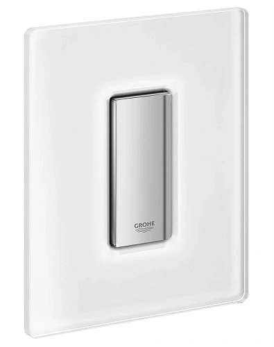 Клавиша смыва для писсуара GROHE Skate Cosmopolitan Glass (38846MF0) хром/белый Клавиша смыва для писсуара GROHE Skate Cosmopolitan Glass (38846MF0) хром/белый