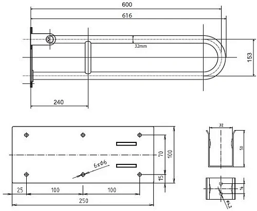 Поручень Bemeta HELP program 301102072 Поручень Bemeta HELP program 301102072