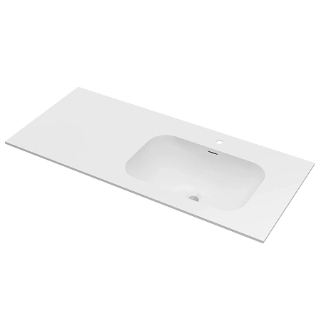 Раковина Vincea Elise VCB-4EL120MW-R, Corian правая, белый матовый Раковина Vincea Elise VCB-4EL120MW-R, Corian правая, белый матовый