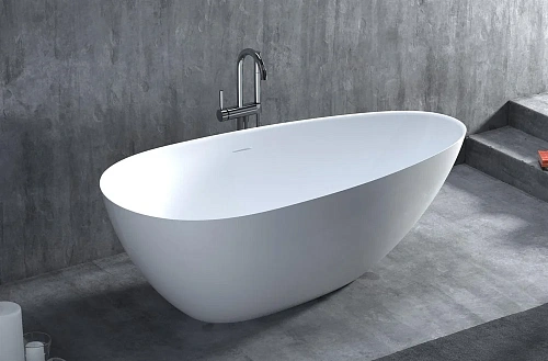 Ванна отдельностоящая Salini PAOLA IN 160x77 101611SMRH S-Stone покраска по RAL снаружи, матовая Ванна отдельностоящая Salini PAOLA IN 160x77 101611SMRH S-Stone покраска по RAL снаружи, матовая