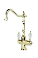 Смеситель для кухни Boheme TRADIZIONALE ORO с ручкой CRYSTAL 112-CRST золото Смеситель для кухни Boheme TRADIZIONALE ORO с ручкой CRYSTAL 112-CRST золото
