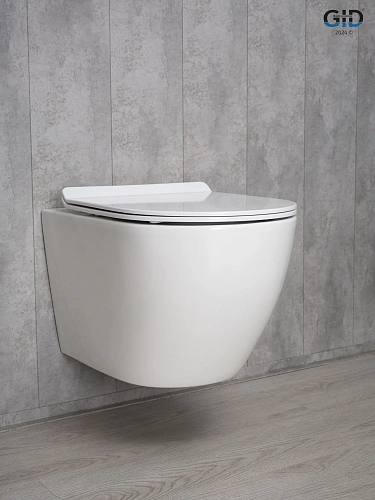 Унитаз подвесной Gid Tr2122b 62256Y белый 53.5x36x35 с крышкой микролифт Унитаз подвесной Gid Tr2122b 62256Y белый 53.5x36x35 с крышкой микролифт