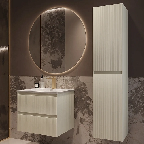 Тумба под раковину Vincea Welle 600 подвесная, бежевый матовый софт-тач Тумба под раковину Vincea Welle 600 подвесная, бежевый матовый софт-тач