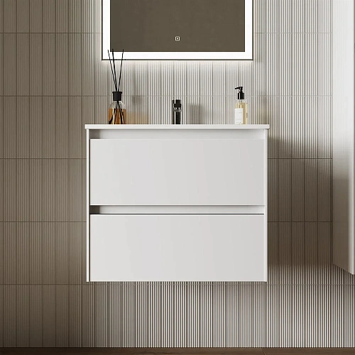 Тумба под раковину Sancos Cento CN60W белый глянец Тумба под раковину Sancos Cento CN60W белый глянец