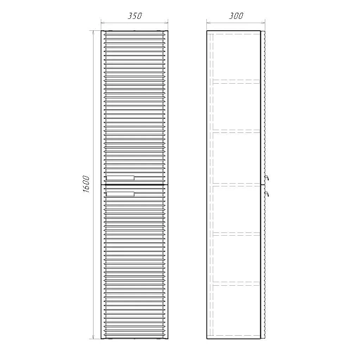 Шкаф-пенал Comforty Танжер-35 00-00019362 белый матовый Шкаф-пенал Comforty Танжер-35 00-00019362 белый матовый