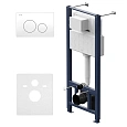 Инсталляция для унитаза AM.PM Pro I012704.9001 Pro с пневматической клавишей пластик, белый Инсталляция для унитаза AM.PM Pro I012704.9001 Pro с пневматической клавишей пластик, белый