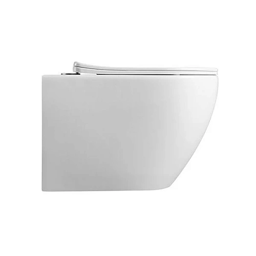 Унитаз подвесной CeramaLux 2196 -1 белый с крышкой микролифт Унитаз подвесной CeramaLux 2196 -1 белый с крышкой микролифт