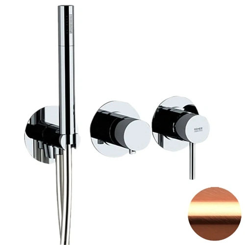 Смеситель для душа Remer X Style X97D3PRP, медь брашированная Смеситель для душа Remer X Style X97D3PRP, медь брашированная