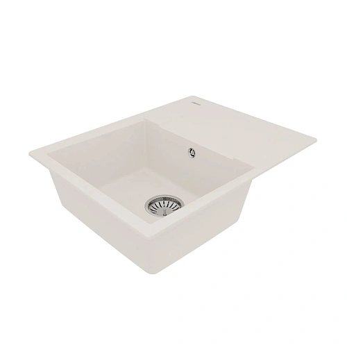 Кухонная мойка Lemark IMANDRA 640 врезная из кварцгранита, с крылом, Жасмин 9910022 Кухонная мойка Lemark IMANDRA 640 врезная из кварцгранита, с крылом, Жасмин 9910022