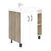 Тумба под раковину Onika ТИМБЕР 80.10 белый мат./дуб сонома 108045