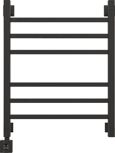 Полотенцесушитель электрический EWRIKA Деметра LP 60х50, матовый черный L 536165 Полотенцесушитель электрический EWRIKA Деметра LP 60х50, матовый черный L 536165