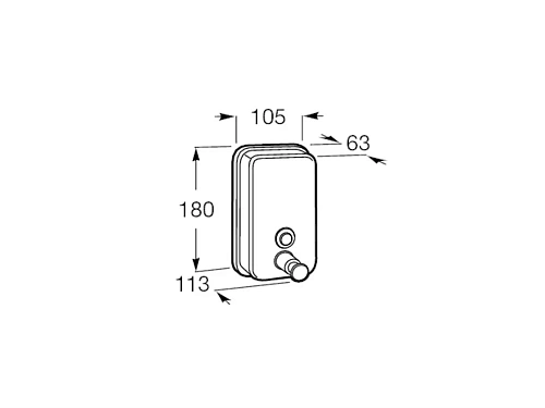 Дозатор жидкого мыла Roca Public 817404002 Дозатор жидкого мыла Roca Public 817404002