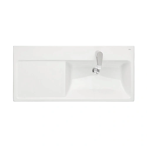 Раковина Roca The Gap Plus высокий бортик, 1 отверстие 100х46 правая 3270ME004 Раковина Roca The Gap Plus высокий бортик, 1 отверстие 100х46 правая 3270ME004