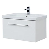 Тумба под раковину DREJA BIG INN, 80 см, подвесная, 1 ящик + выдвижной внутренний ящик, белый глянец 77.0203W
