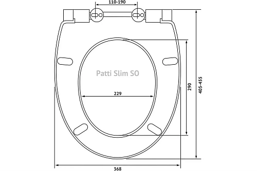 Крышка-сиденье BERGES Patti Slim SO 013103 Крышка-сиденье BERGES Patti Slim SO 013103