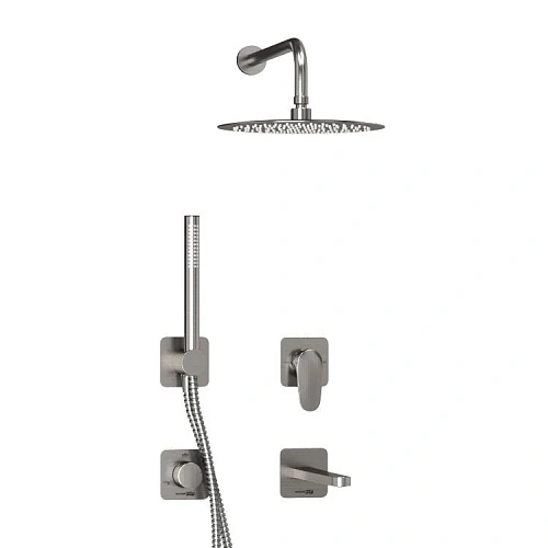 Душевая система WasserKRAFT A1451.273.274.097.121.275.100.276 встраиваемая никель Душевая система WasserKRAFT A1451.273.274.097.121.275.100.276 встраиваемая никель