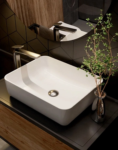 Смеситель для раковины AQUAme Como AQM6514GM Gun metal Смеситель для раковины AQUAme Como AQM6514GM Gun metal