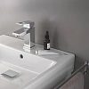 Смеситель для раковины GROHE Eurocube с донным клапаном и низким изливом, хром (23127000) Смеситель для раковины GROHE Eurocube с донным клапаном и низким изливом, хром (23127000)