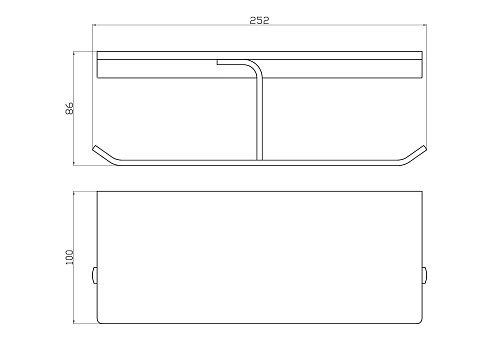 Держатель туалетной бумаги Wonzon & Woghand ECLIPSE темный графит (WW-9156-BGM) с полкой Держатель туалетной бумаги Wonzon & Woghand ECLIPSE темный графит (WW-9156-BGM) с полкой