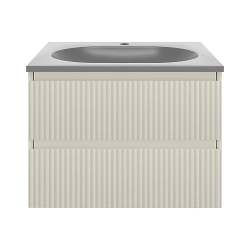 Тумба под раковину Vincea Welle 600 подвесная, бежевый матовый софт-тач Тумба под раковину Vincea Welle 600 подвесная, бежевый матовый софт-тач